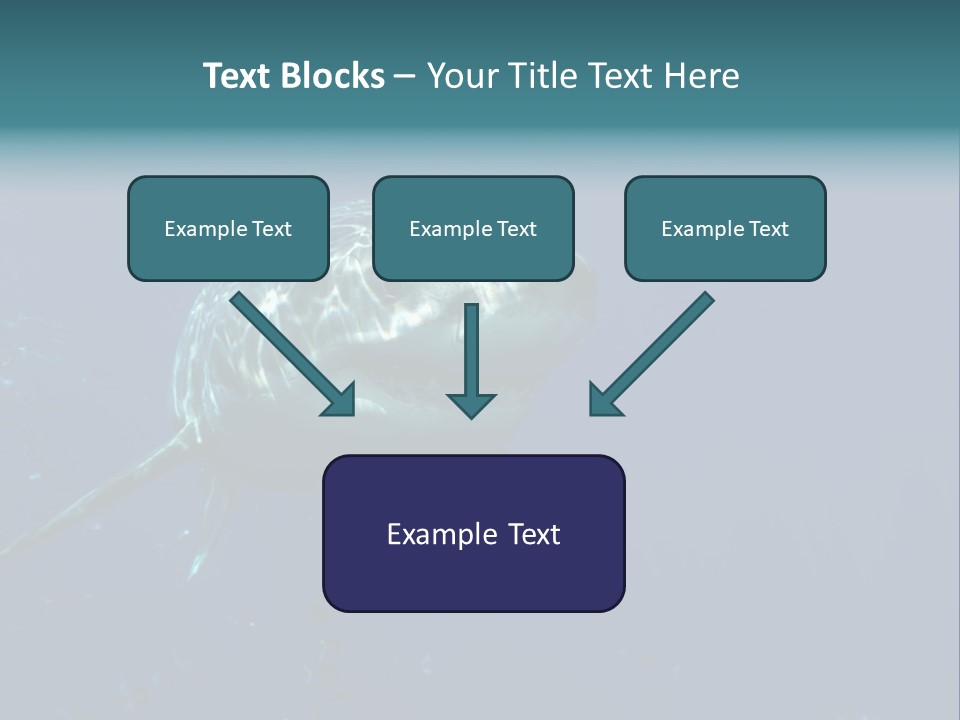 Shark Man Eater Menacing PowerPoint Template