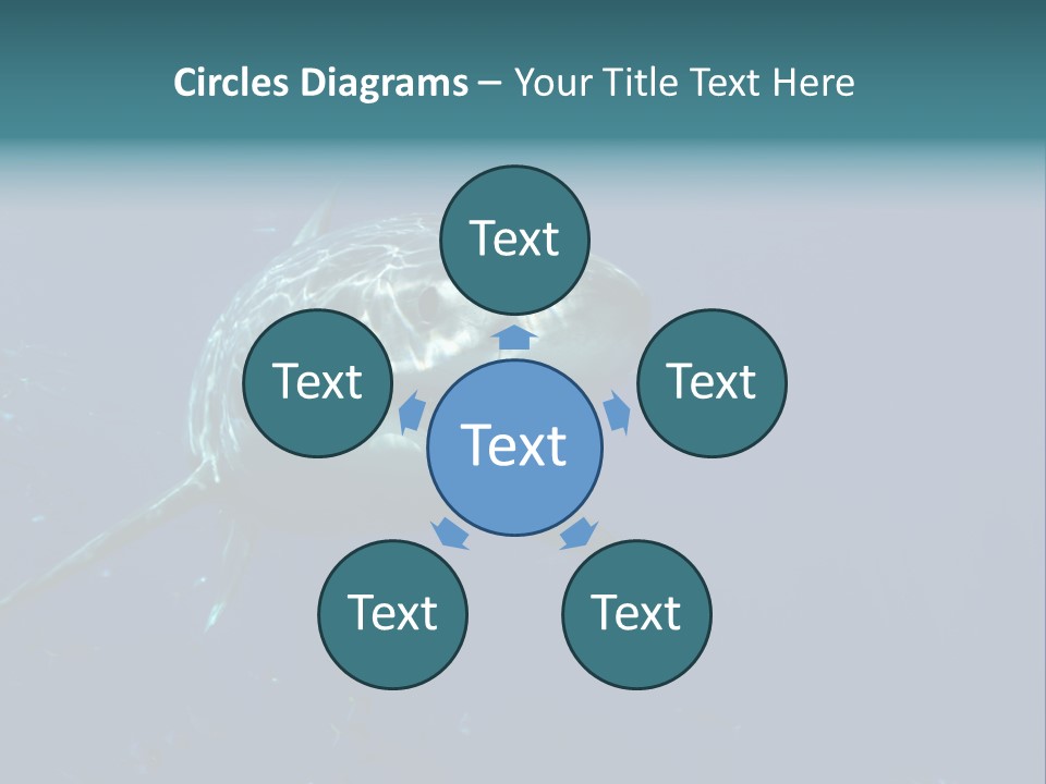 Shark Man Eater Menacing PowerPoint Template