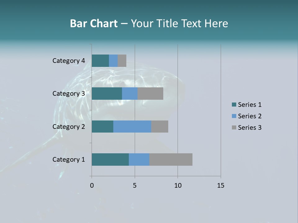 Shark Man Eater Menacing PowerPoint Template