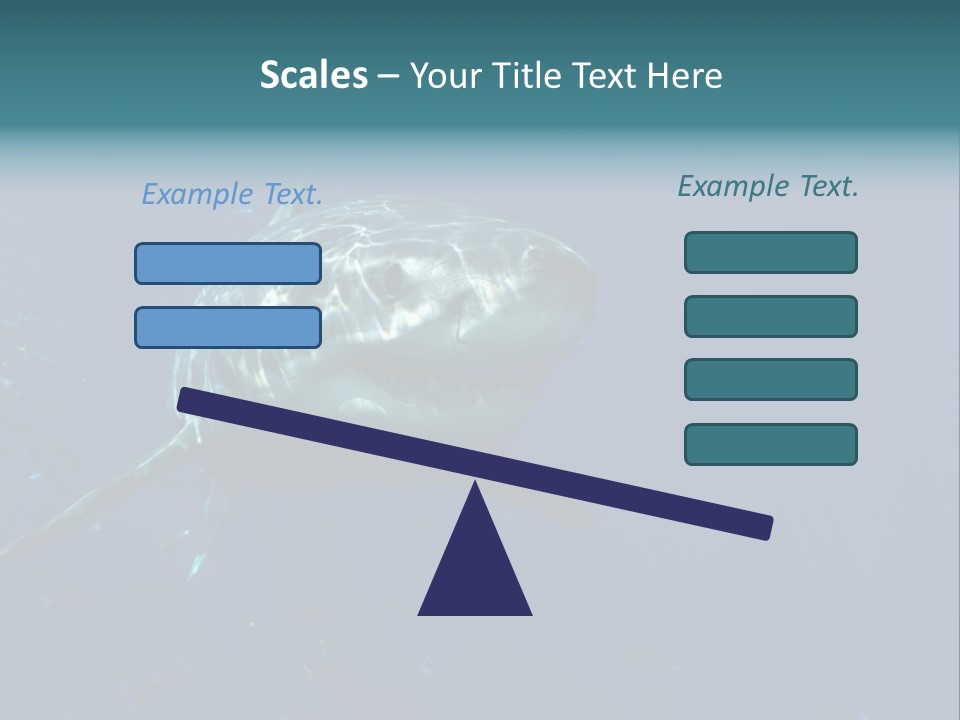 Shark Man Eater Menacing PowerPoint Template