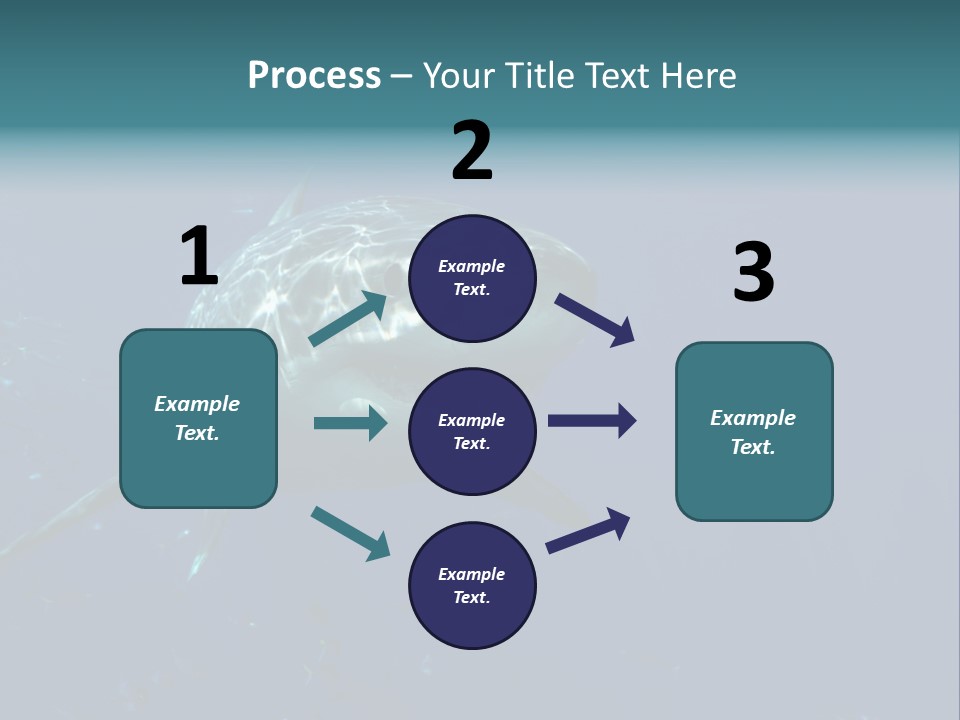 Shark Man Eater Menacing PowerPoint Template