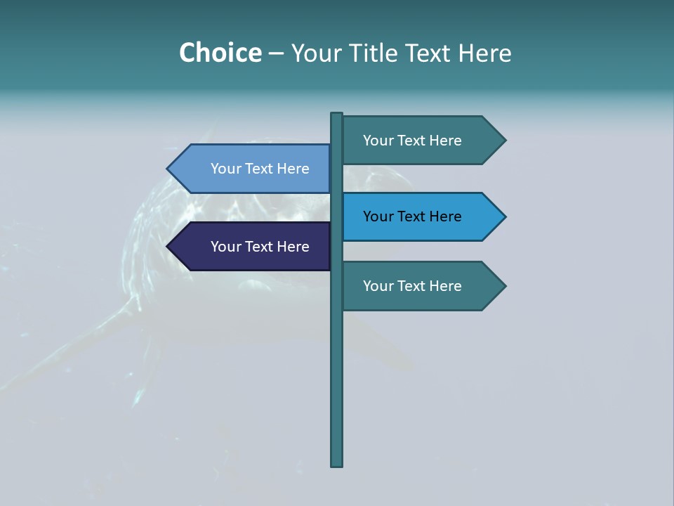 Shark Man Eater Menacing PowerPoint Template