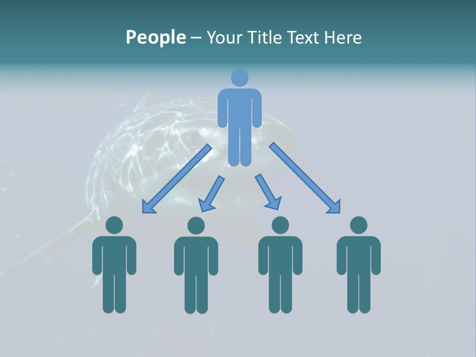 Shark Man Eater Menacing PowerPoint Template