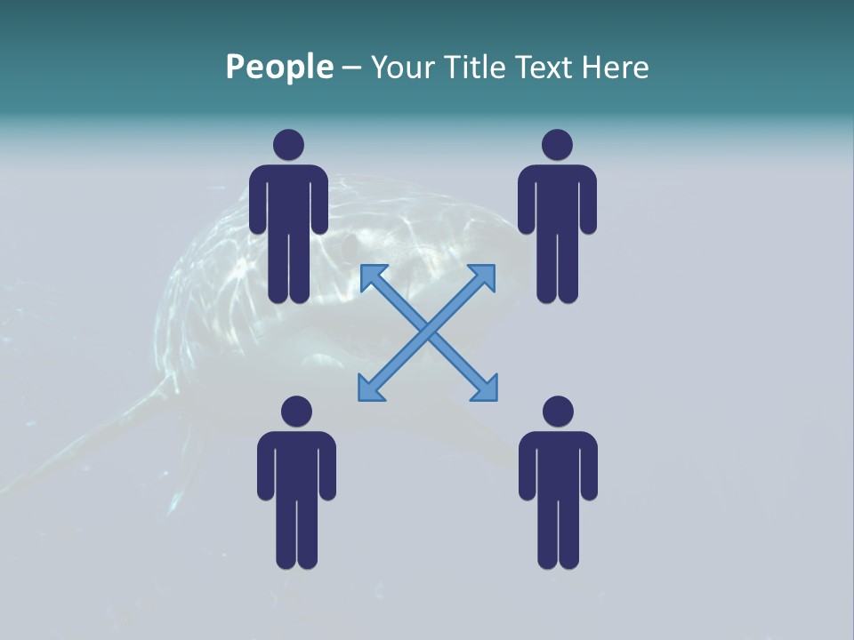 Shark Man Eater Menacing PowerPoint Template