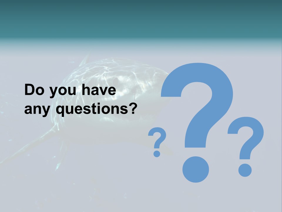 Shark Man Eater Menacing PowerPoint Template