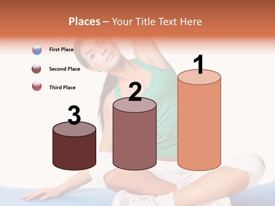 Train Slim Girl PowerPoint Template