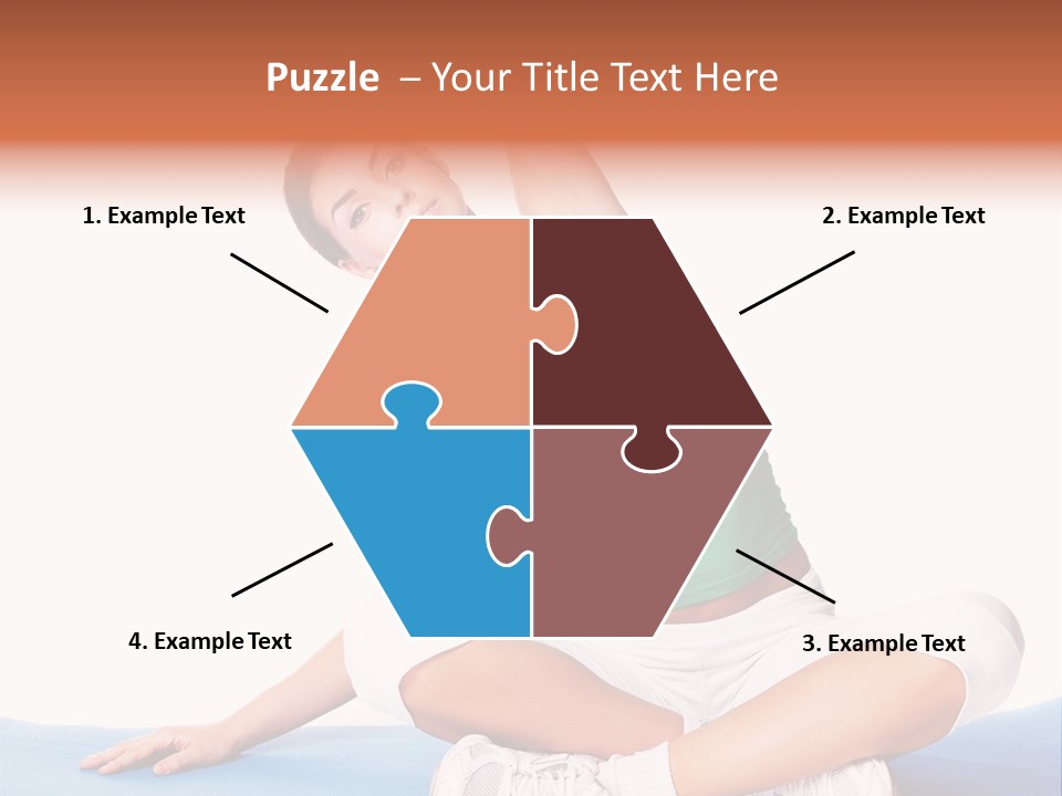 Train Slim Girl PowerPoint Template