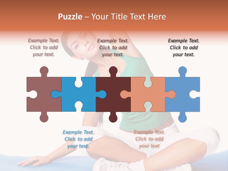 Train Slim Girl PowerPoint Template