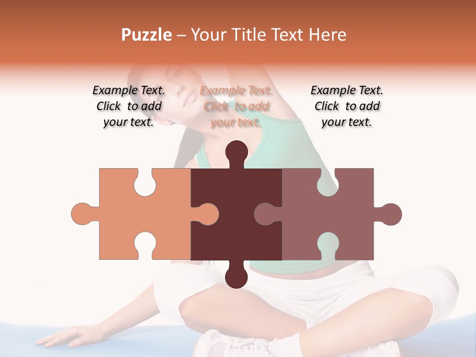 Train Slim Girl PowerPoint Template