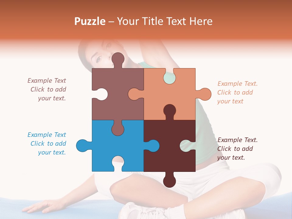 Train Slim Girl PowerPoint Template