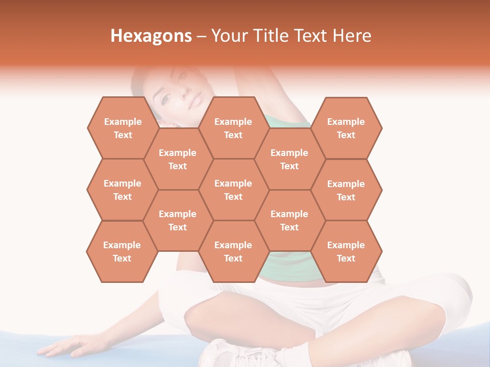 Train Slim Girl PowerPoint Template