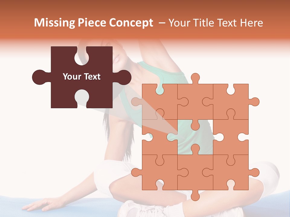 Train Slim Girl PowerPoint Template