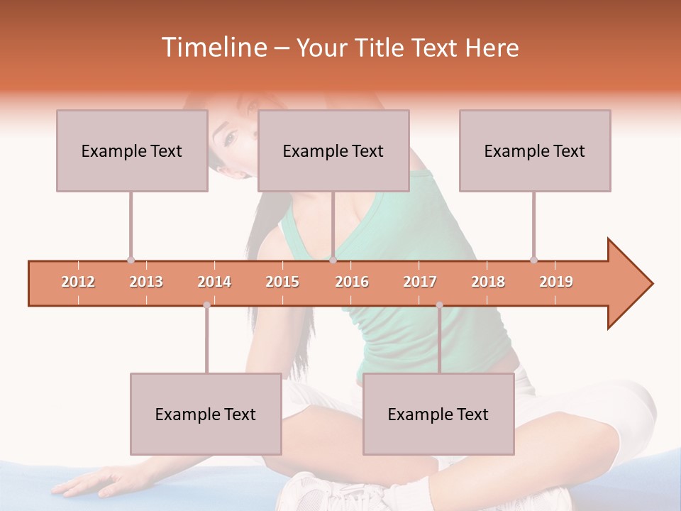 Train Slim Girl PowerPoint Template