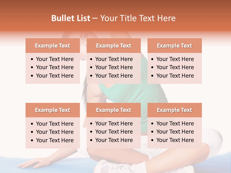 Train Slim Girl PowerPoint Template