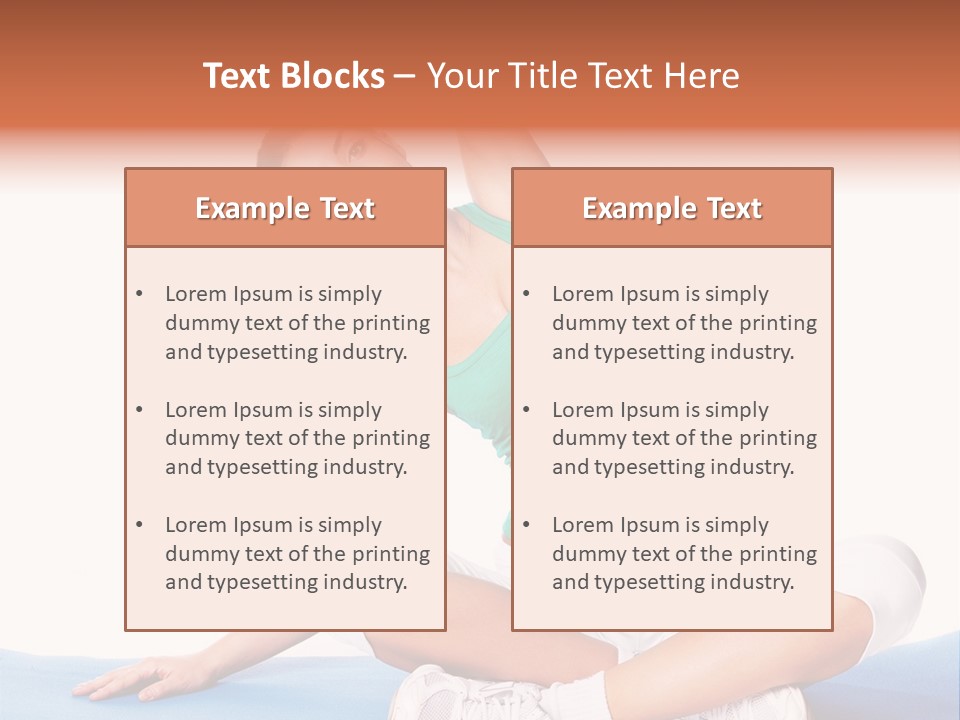 Train Slim Girl PowerPoint Template