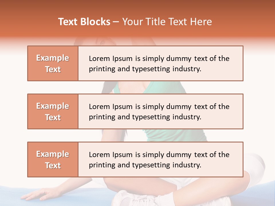 Train Slim Girl PowerPoint Template