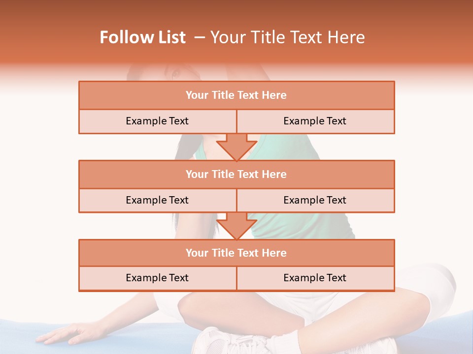 Train Slim Girl PowerPoint Template