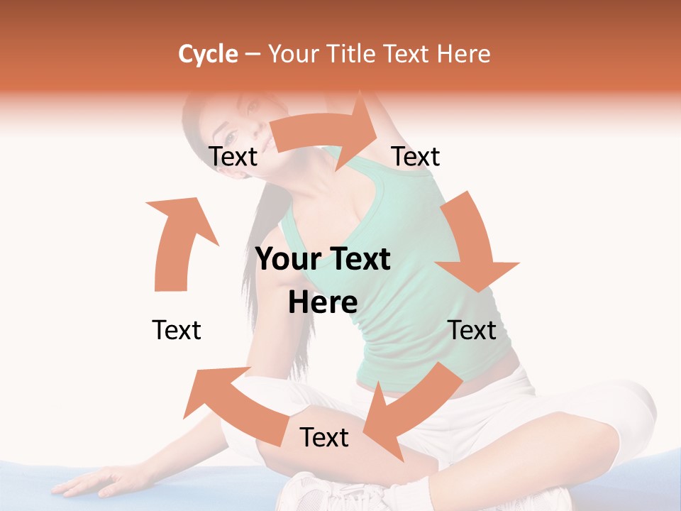 Train Slim Girl PowerPoint Template