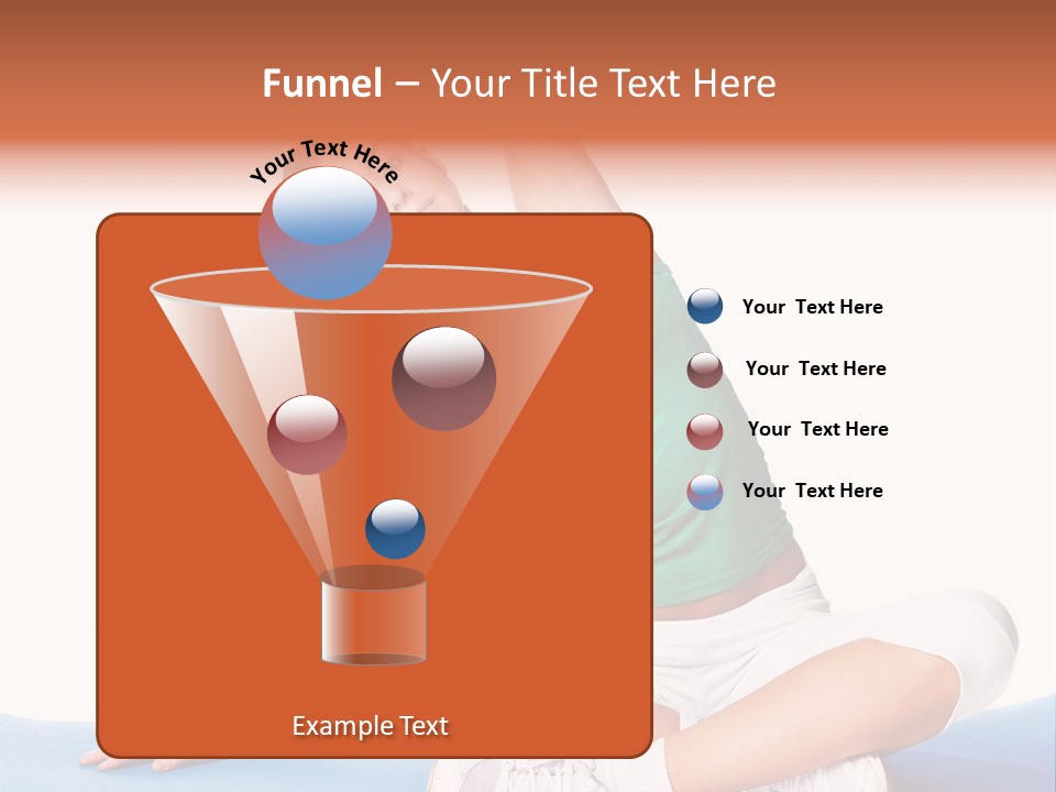 Train Slim Girl PowerPoint Template