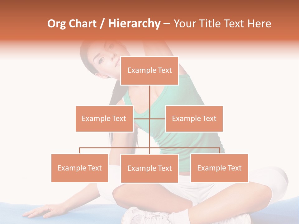 Train Slim Girl PowerPoint Template