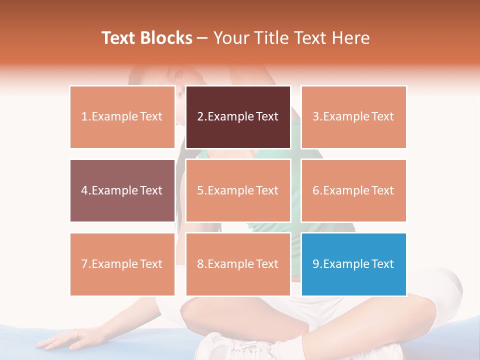 Train Slim Girl PowerPoint Template