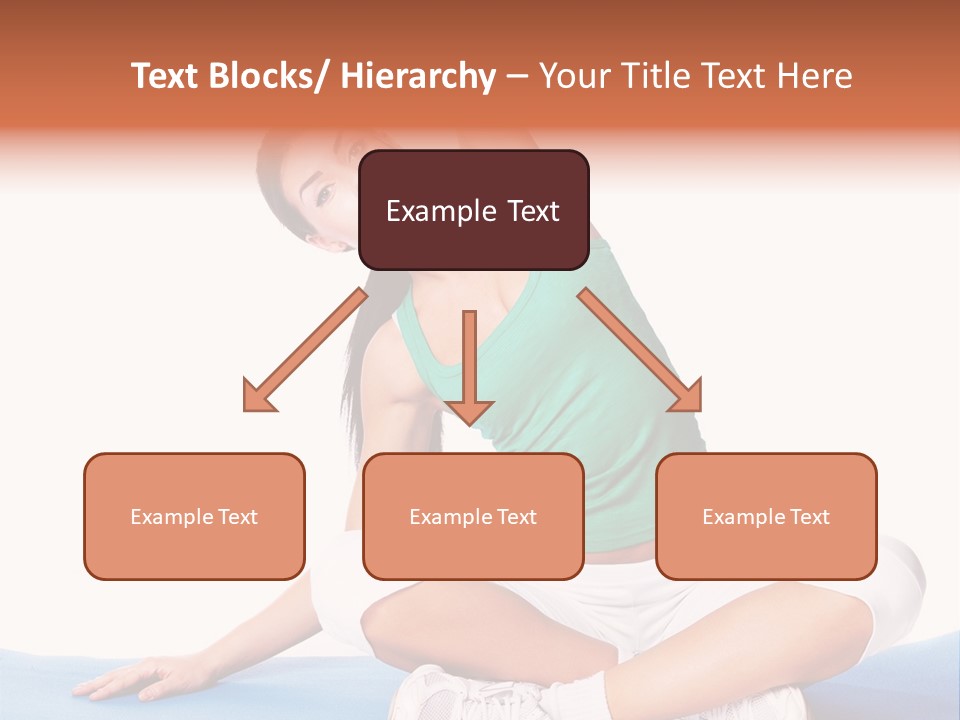 Train Slim Girl PowerPoint Template