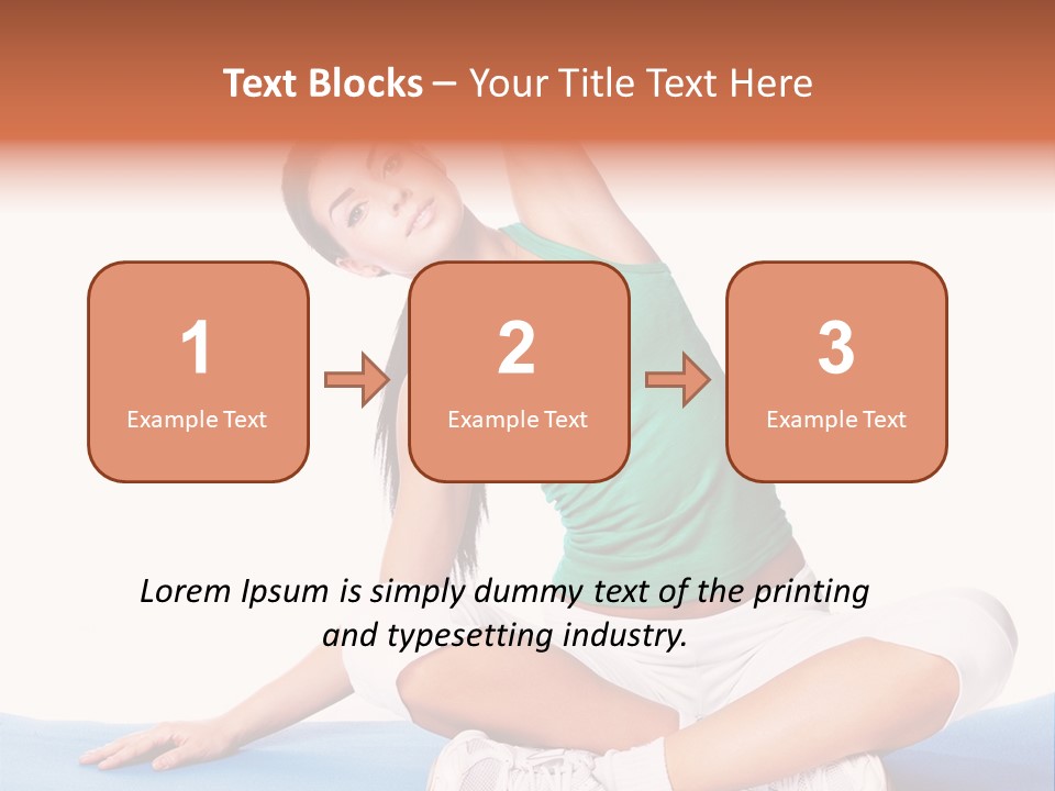 Train Slim Girl PowerPoint Template