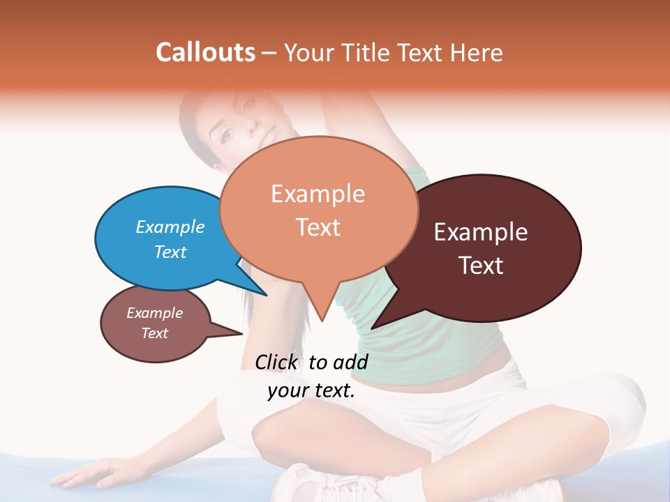 Train Slim Girl PowerPoint Template