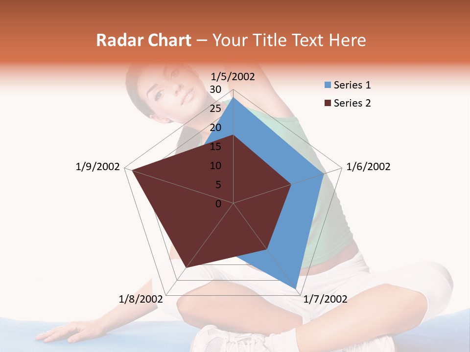 Train Slim Girl PowerPoint Template