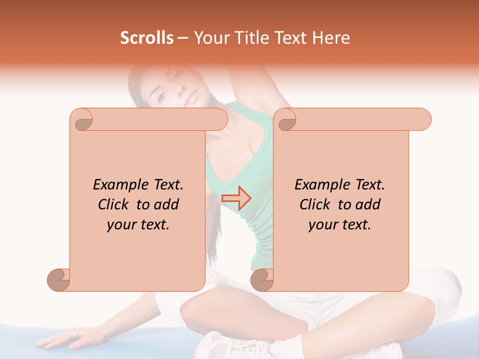 Train Slim Girl PowerPoint Template