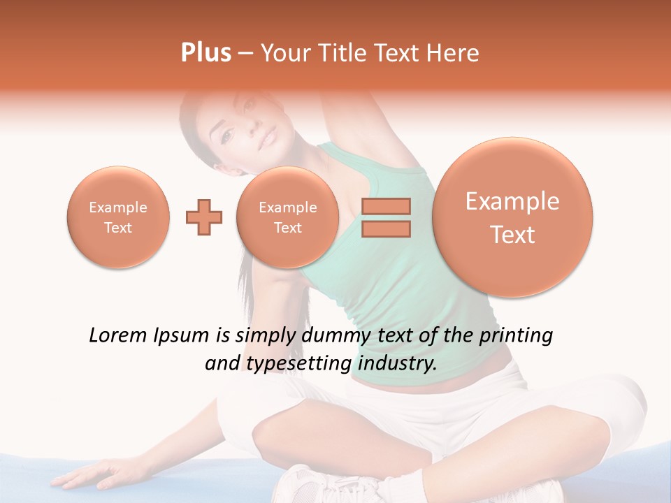 Train Slim Girl PowerPoint Template