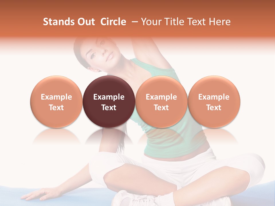 Train Slim Girl PowerPoint Template