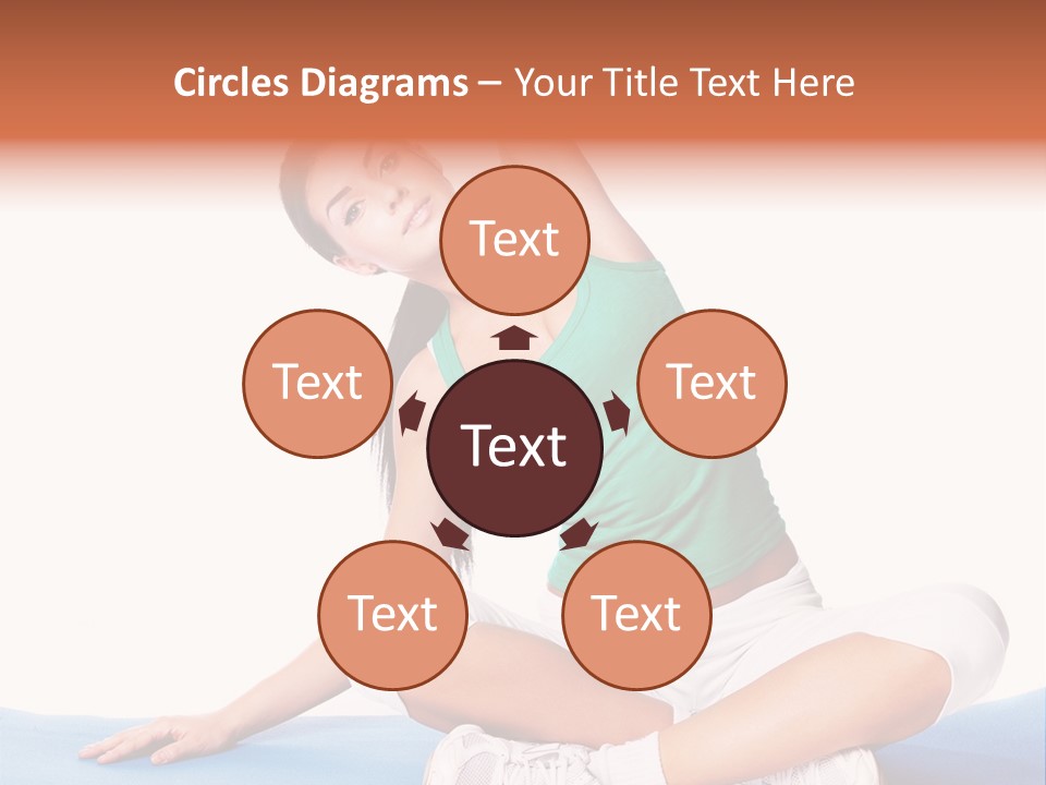 Train Slim Girl PowerPoint Template