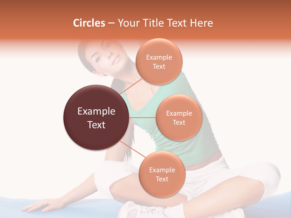 Train Slim Girl PowerPoint Template