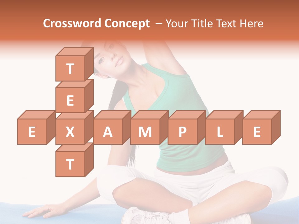 Train Slim Girl PowerPoint Template