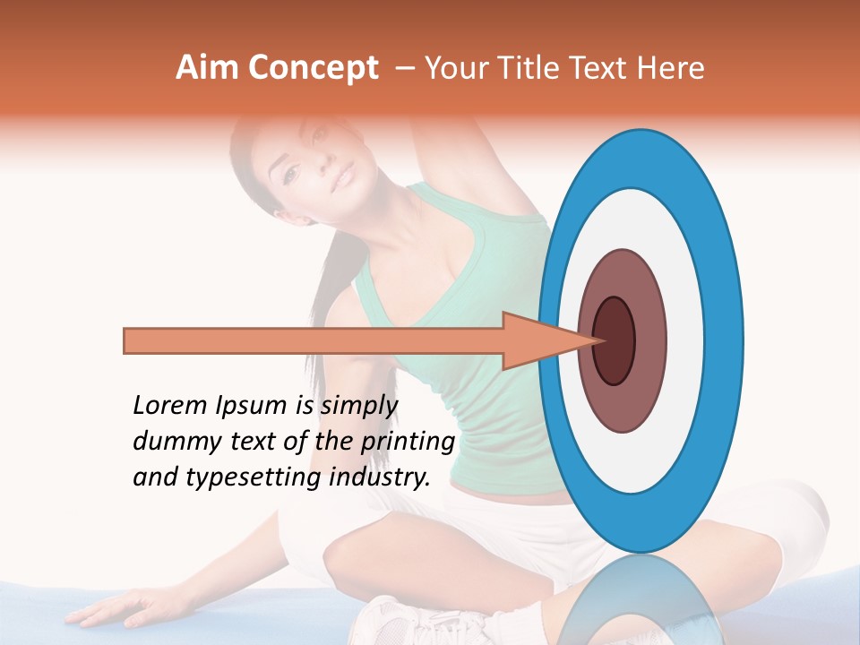 Train Slim Girl PowerPoint Template