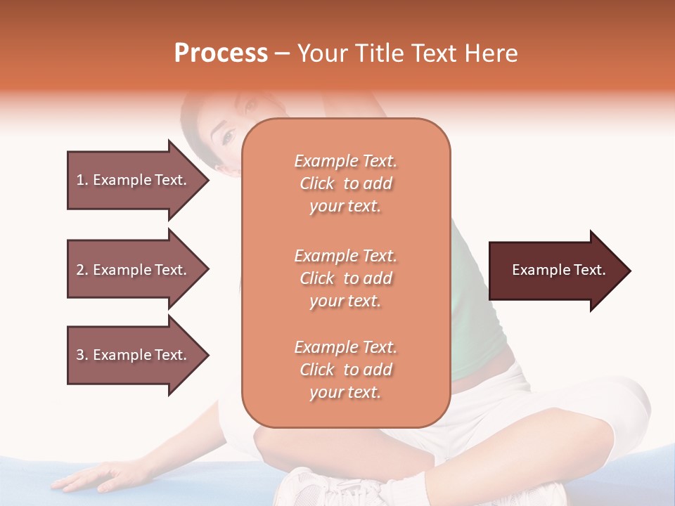 Train Slim Girl PowerPoint Template