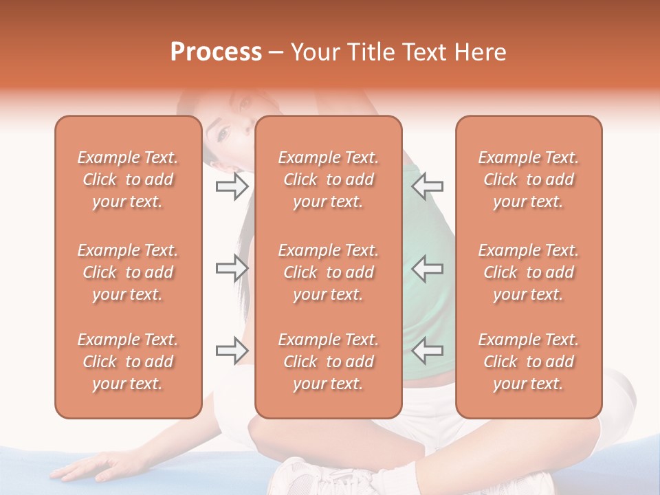 Train Slim Girl PowerPoint Template