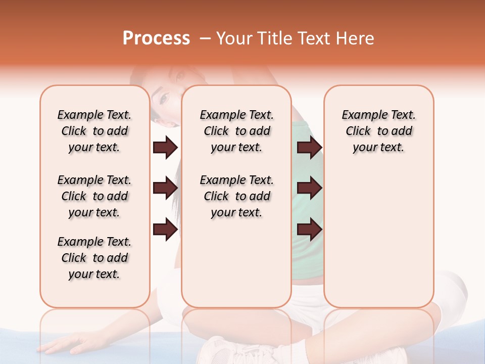 Train Slim Girl PowerPoint Template