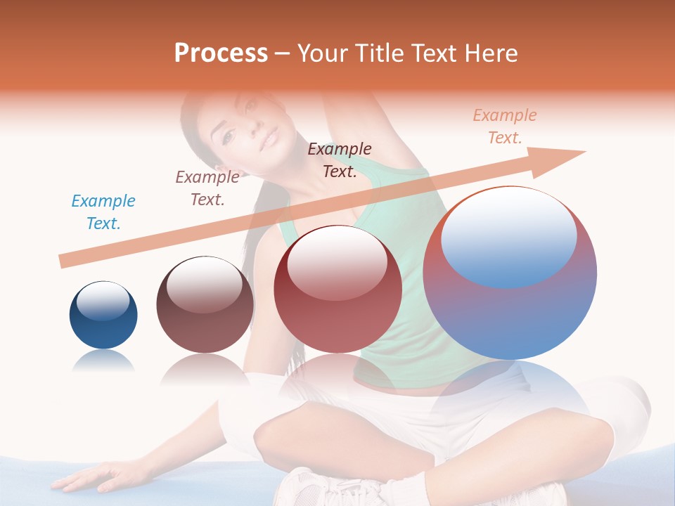 Train Slim Girl PowerPoint Template