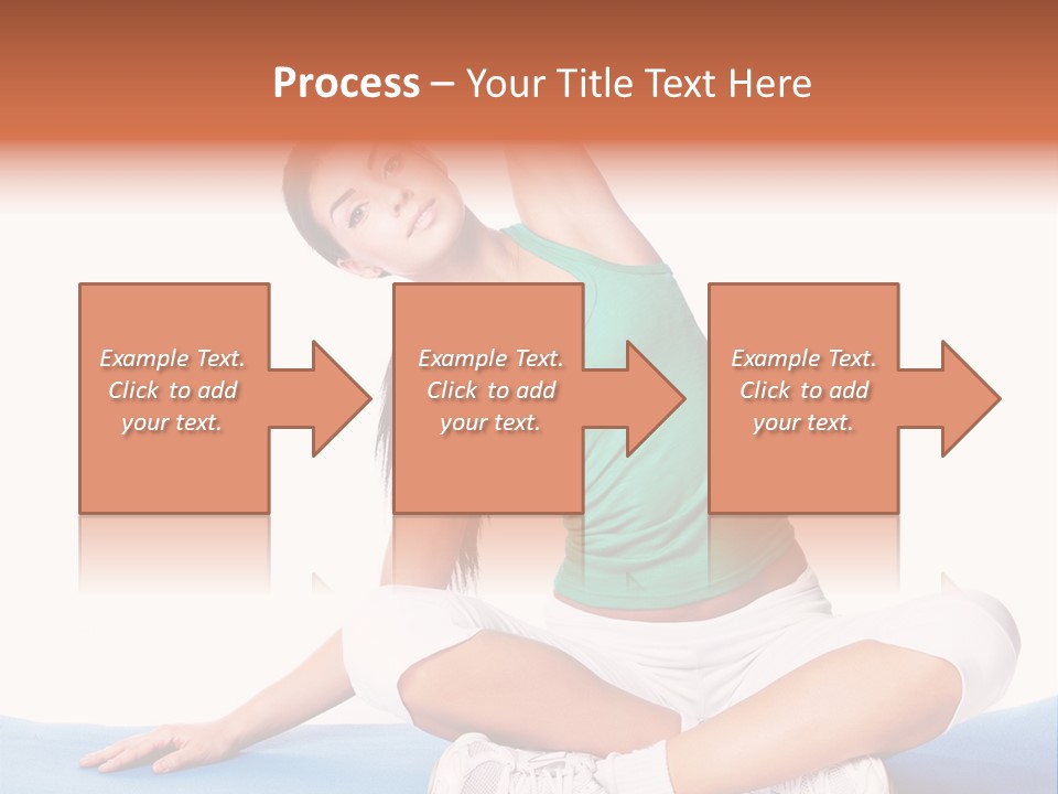 Train Slim Girl PowerPoint Template