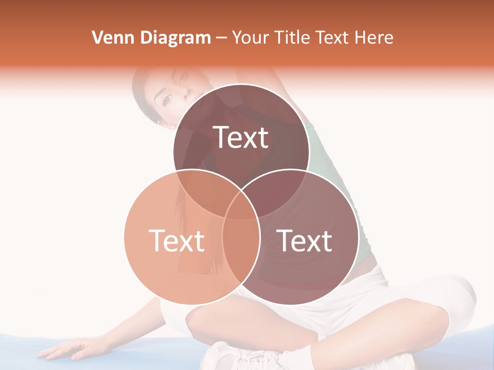 Train Slim Girl PowerPoint Template