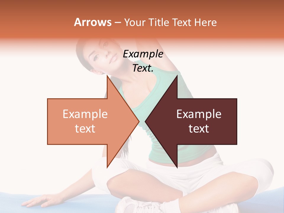 Train Slim Girl PowerPoint Template