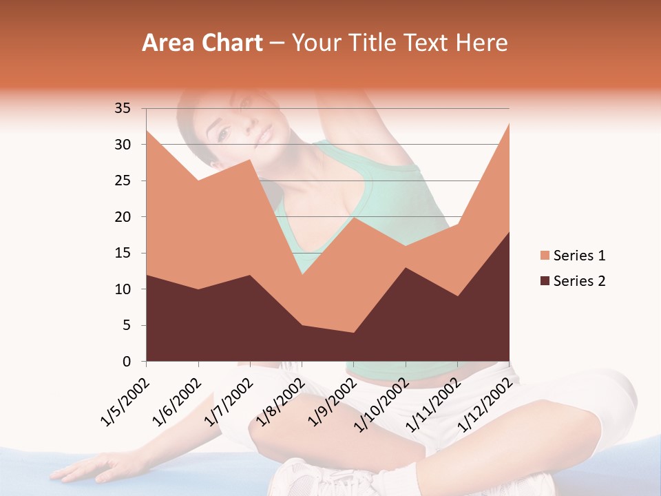 Train Slim Girl PowerPoint Template