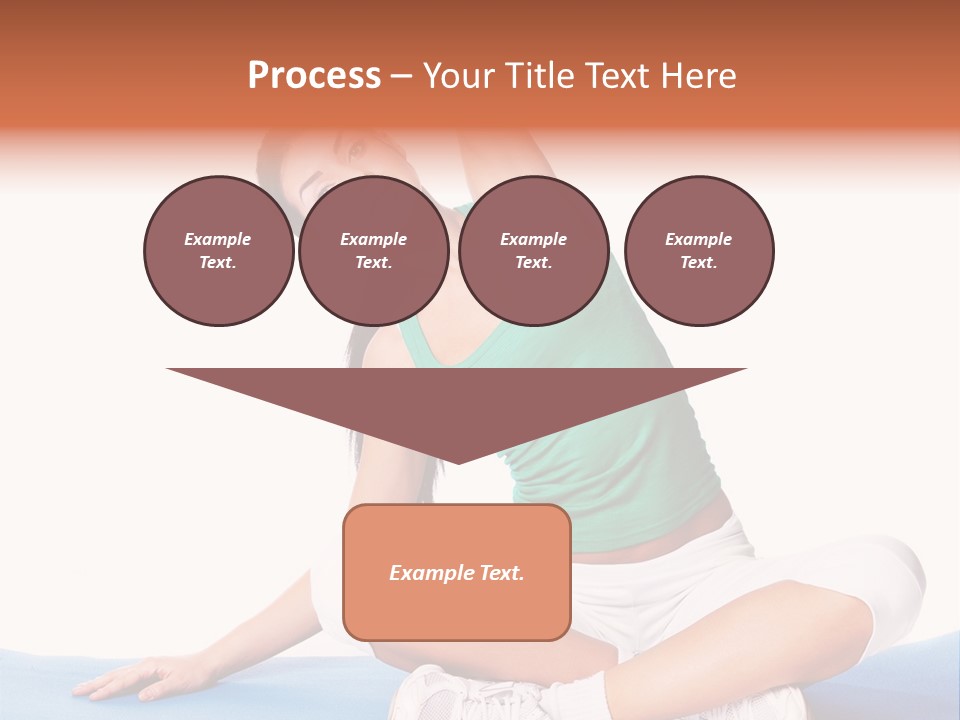 Train Slim Girl PowerPoint Template