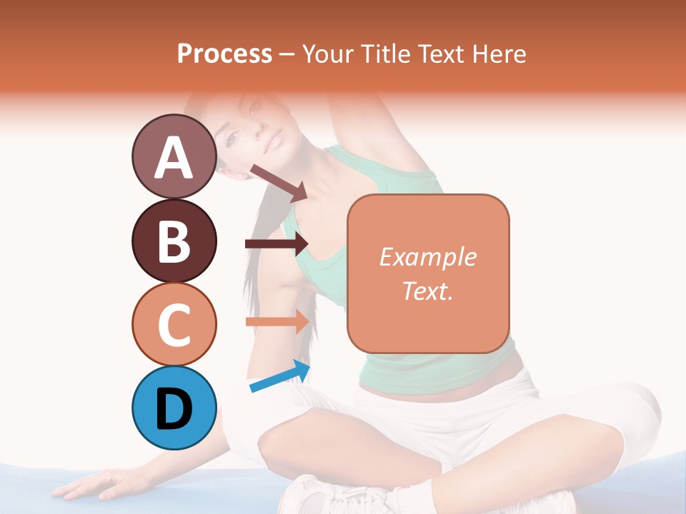 Train Slim Girl PowerPoint Template