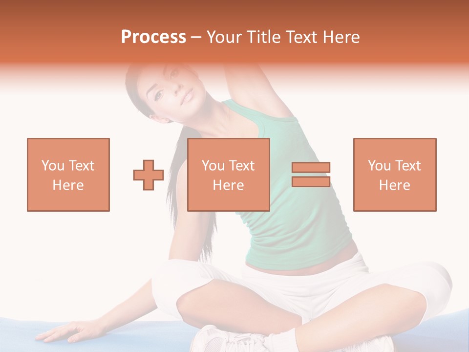 Train Slim Girl PowerPoint Template