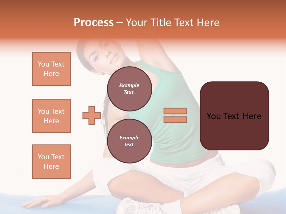 Train Slim Girl PowerPoint Template