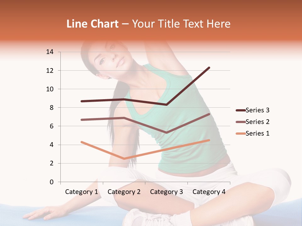 Train Slim Girl PowerPoint Template