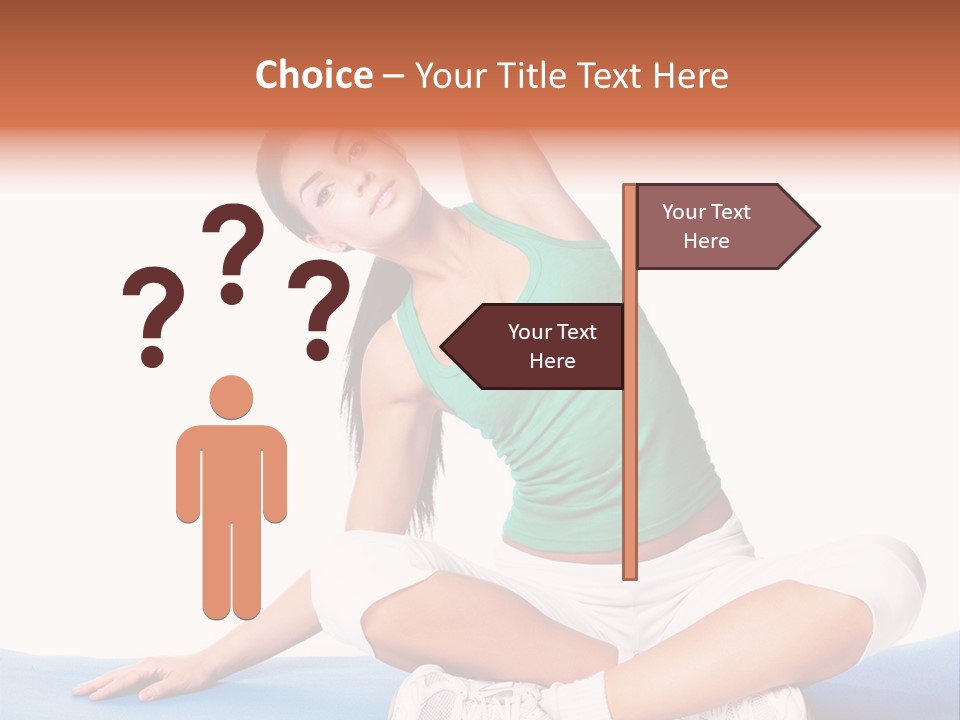 Train Slim Girl PowerPoint Template